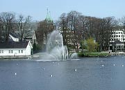 Breivatnet - the lake in the centre of town