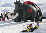 inflatable mammoths love this kind of thing