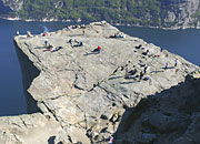 looking down on Pulpit Rock