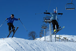One of the ski jumps at Tjørhomfjellet