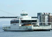 the new Stavanger to Tau ferry leaving Stavanger