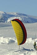 kite skiing - near Haugestol, not Voss