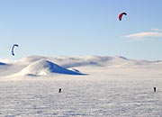 kite skiing - near Haugestol, not Voss