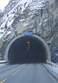 several tunnels going east out of Eidfjord